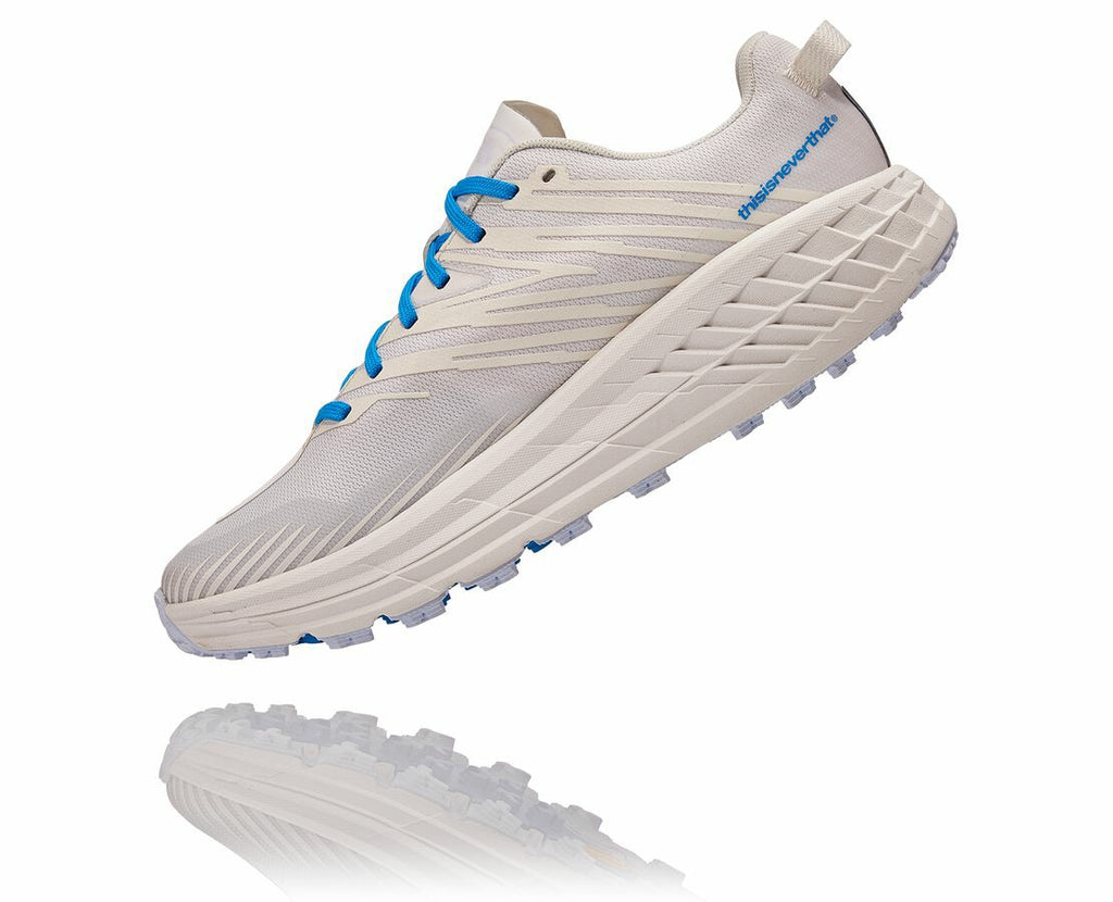 All Gender Hoka X Tint Speedgoat 4 Marshmallow / Cyan Blue