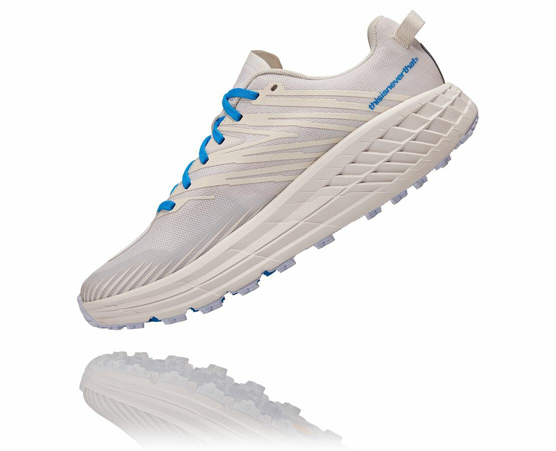 All Gender Hoka X Tint Speedgoat 4 Marshmallow / Cyan Blue